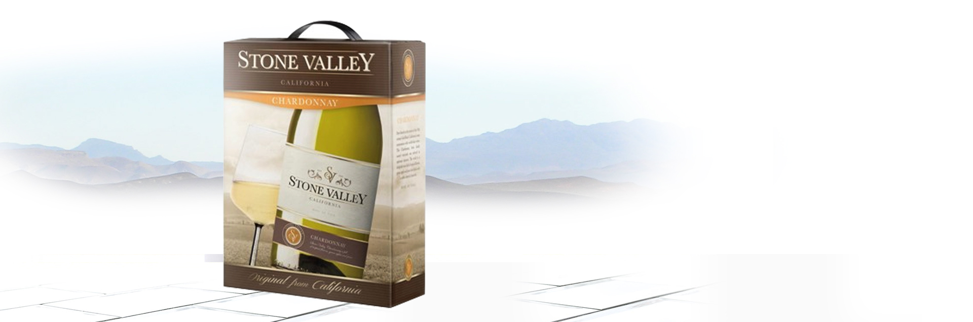 Vang bịch Stone Valley 3 lít - trắng
